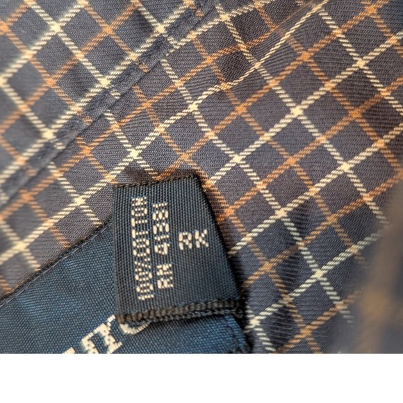 Ralph Lauren Classic Fit Shirt Mens Med Brown Plaid Long Sleeve Check - Picture 6 of 11